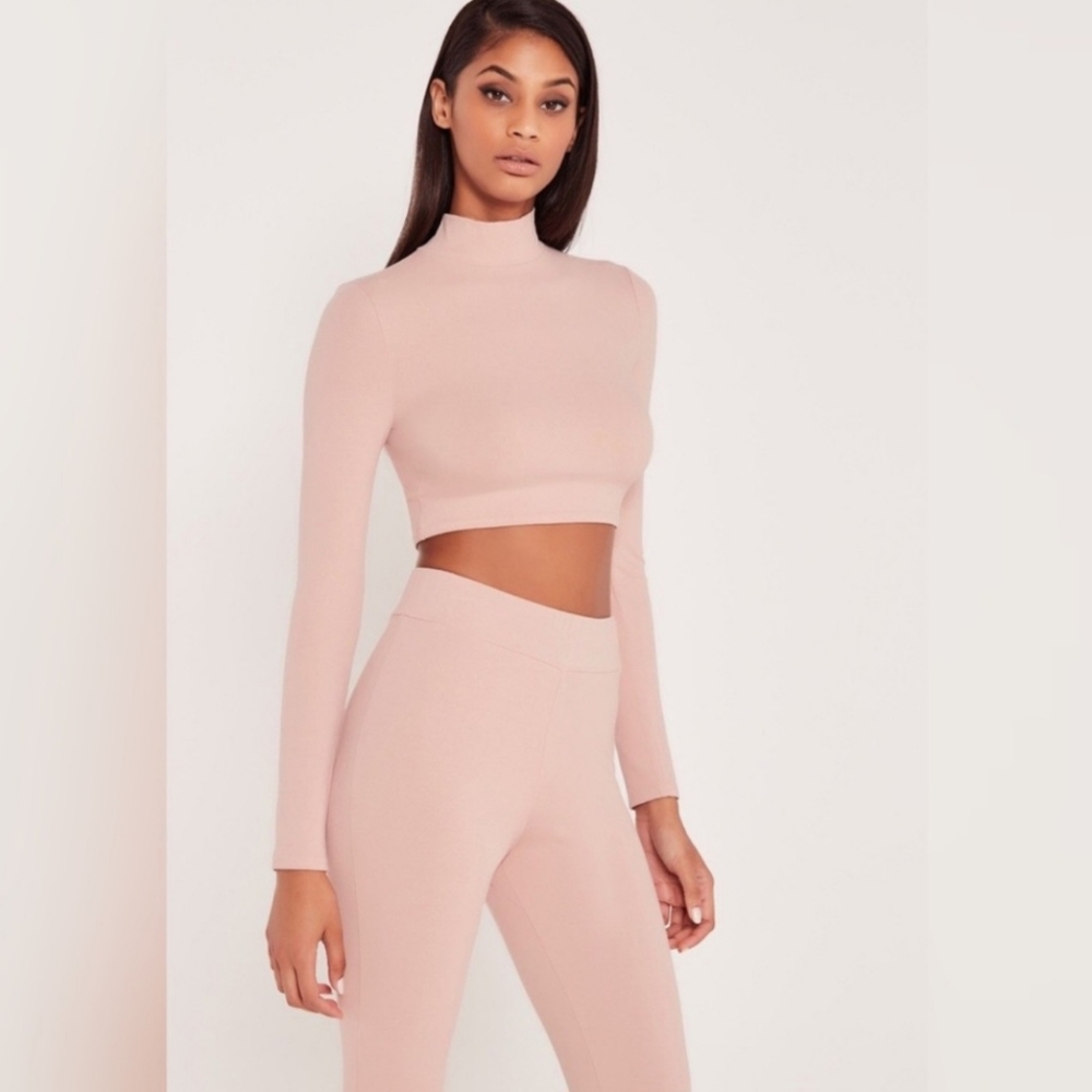 Misguided Long Sleeve Crop Top and Pants Leggings